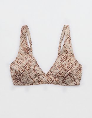 Aerie Sparkle Wide Strap Voop Bikini Top