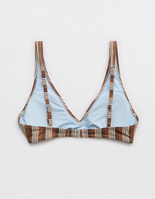 Aerie Sparkle Wide Strap Voop Bikini Top | Aerie
