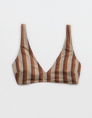 Aerie Sparkle Wide Strap Voop Bikini Top