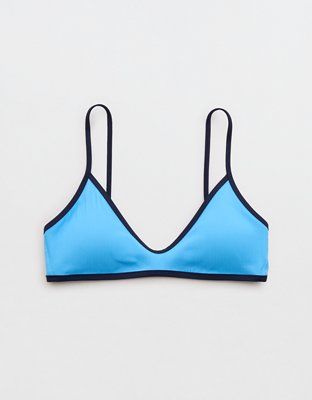 Aerie Skinny Strap Voop Ribbed Bikini Top