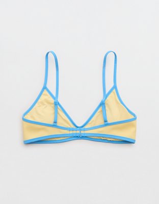 Aerie Skinny Strap Voop Ribbed Bikini Top