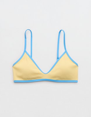 Aerie Skinny Strap Voop Ribbed Bikini Top