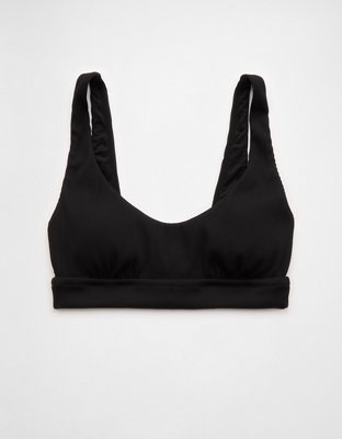 Aerie Banded Wide Strap Scoop Ribbed Bikini Top