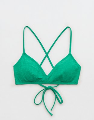 Aerie Skinny Strap Voop Bikini Top