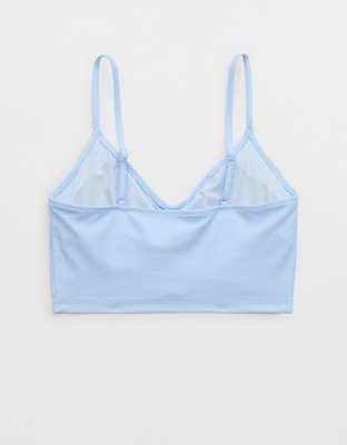 Aerie Ruched Longline Scoop Bikini Top