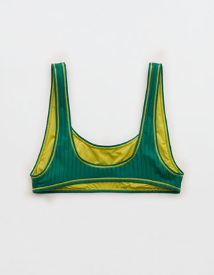 Aerie Low Scoop Ribbed Bikini Top