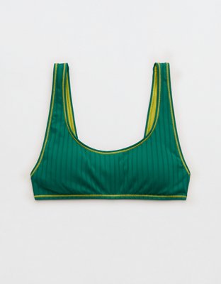 Aerie Low Scoop Ribbed Bikini Top