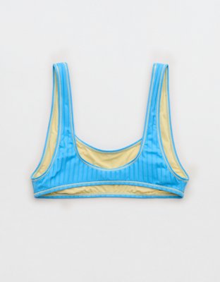 Aerie Low Scoop Ribbed Bikini Top