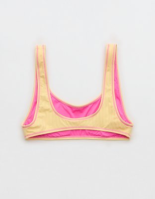 Aerie Low Scoop Ribbed Bikini Top