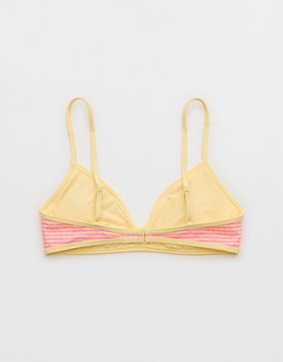 Aerie Skinny Strap Voop Ribbed Bikini Top