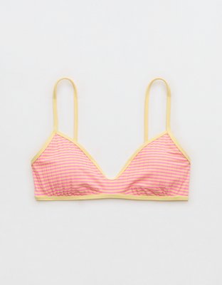 Aerie Skinny Strap Voop Ribbed Bikini Top