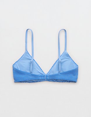 Aerie Gingham Skinny Strap Voop Bikini Top
