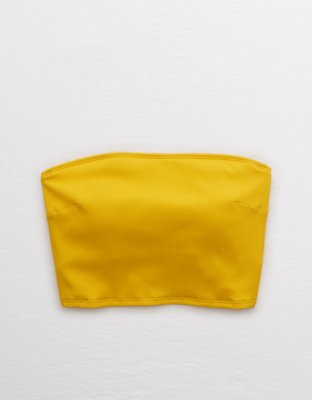 Aerie Ribbed Longline Bandeau Bikini Top