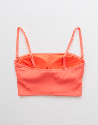 Aerie Ribbed Longline Bandeau Bikini Top