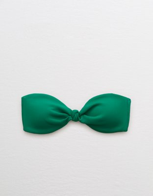 Верх бикини Knot, бандо, в рубчик — Aerie — фото 3
