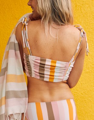 Верх бикини Longline, бандо, в рубчик — Aerie — фото 2