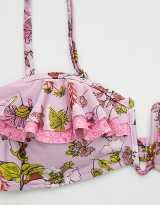 Aerie Ruffle Bandeau Bikini Top