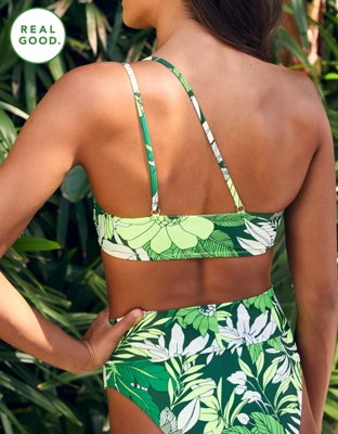 Aerie One Shoulder Bandeau Bikini Top