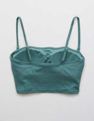 Верх бикини Jacquard Longline, бандо — Aerie — фото 2
