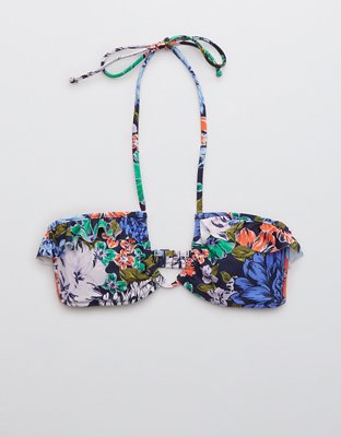 Aerie Ruffle Halter Bikini Top