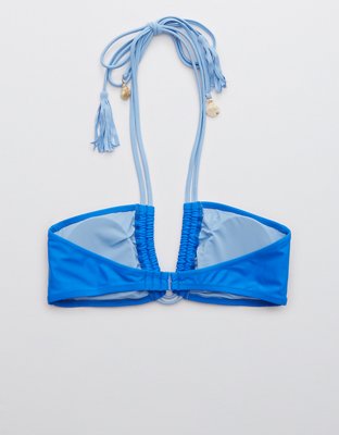 Aerie Tassel Halter Bikini Top