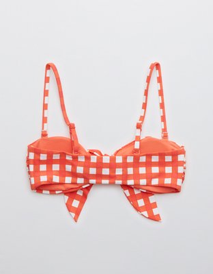 Aerie Tie Front Bandeau Bikini Top