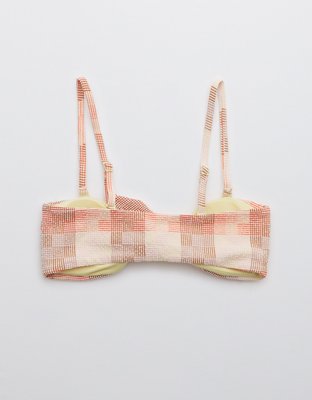 Верх бикини Patchwork Tie, бандо — Aerie — фото 4