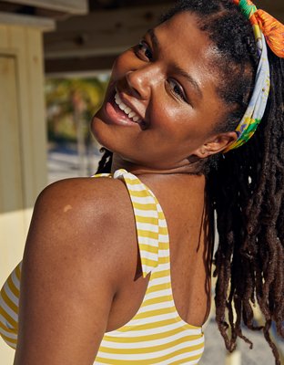 Aerie Asymmetrical Bandeau Bikini Top