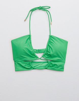 Aerie Tie Front Bandeau Bikini Top