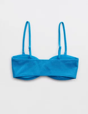 Aerie Shine Pique Bandeau Bikini Top