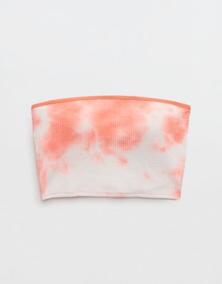 Aerie Crinkle Longline Bandeau Bikini Top