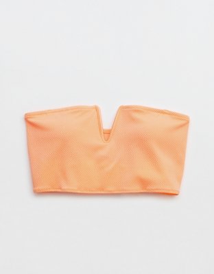 Aerie Shine Pique V Wire Bandeau Bikini Top