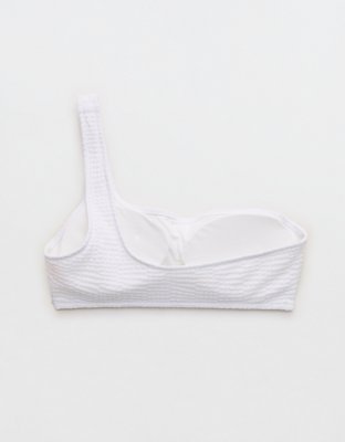 Aerie Jacquard One Shoulder Bandeau Bikini Top