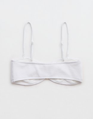 Aerie Crinkle Bandeau Bikini Top