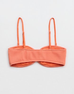 Aerie Crinkle Bandeau Bikini Top