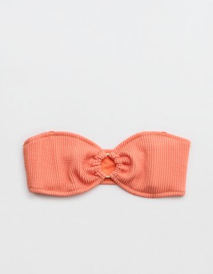 Aerie Top de Bikini Arrugado Estilo Bandeau