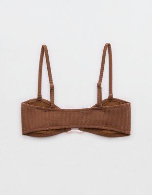 Aerie Crinkle Ring Bandeau Bikini Top