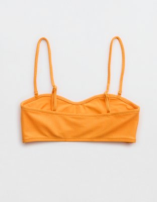 Aerie Shine Rib Bandeau Bikini Top