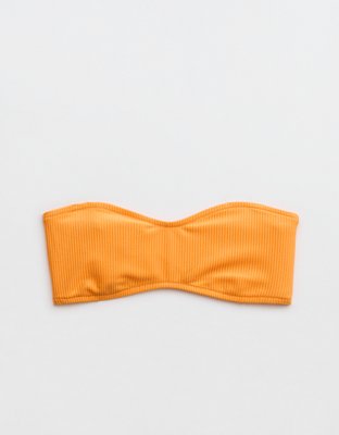 Aerie Shine Rib Bandeau Bikini Top