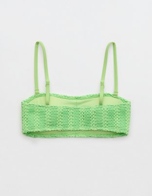 Aerie The Boardwalker Cloudweave Crochet Bikini Top