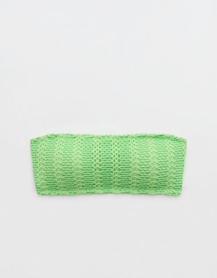 Aerie The Boardwalker Cloudweave Crochet Bikini Top