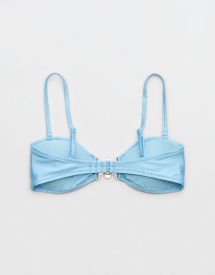 Aerie Floral Clasp Bandeau Bikini Top