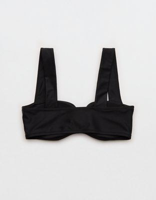 Aerie Ruched Wide Strap Bandeau Bikini Top