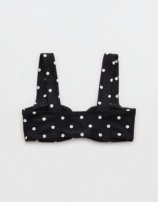 Aerie Ruched Wide Strap Bandeau Bikini Top