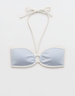 Haut de bikini bandeau côtelé Aerie