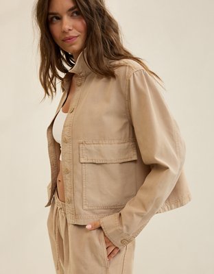 LINEN CROPPED CHORE JACKET Mサイズ LIDNM（リドム）の「LINEN CROPPED CHORE JACKET（ブルゾン