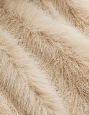 Женская куртка Aerie Faux Fur, цвет: Cake Batter — фото 7