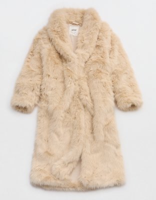 Женская куртка Aerie Faux Fur, цвет: Cake Batter — фото 3