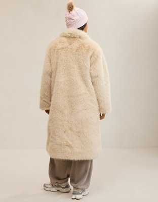 Женская куртка Aerie Faux Fur, цвет: Cake Batter — фото 2