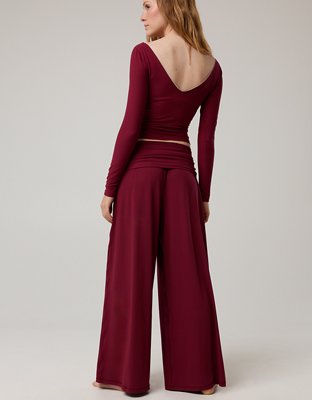 OFFLINE By Aerie Real Me Foldover Super Wide Leg Pant